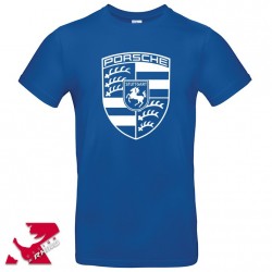 T-Shirt_PORSCHE_BLASON_Royal_Blue