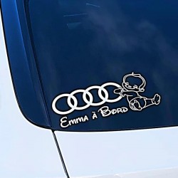 Sticker Audi Bébé à Bord