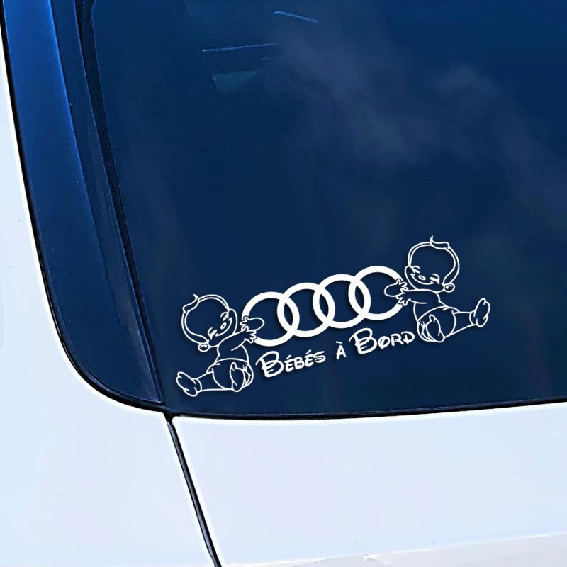 Sticker Bébés à Bord Audi